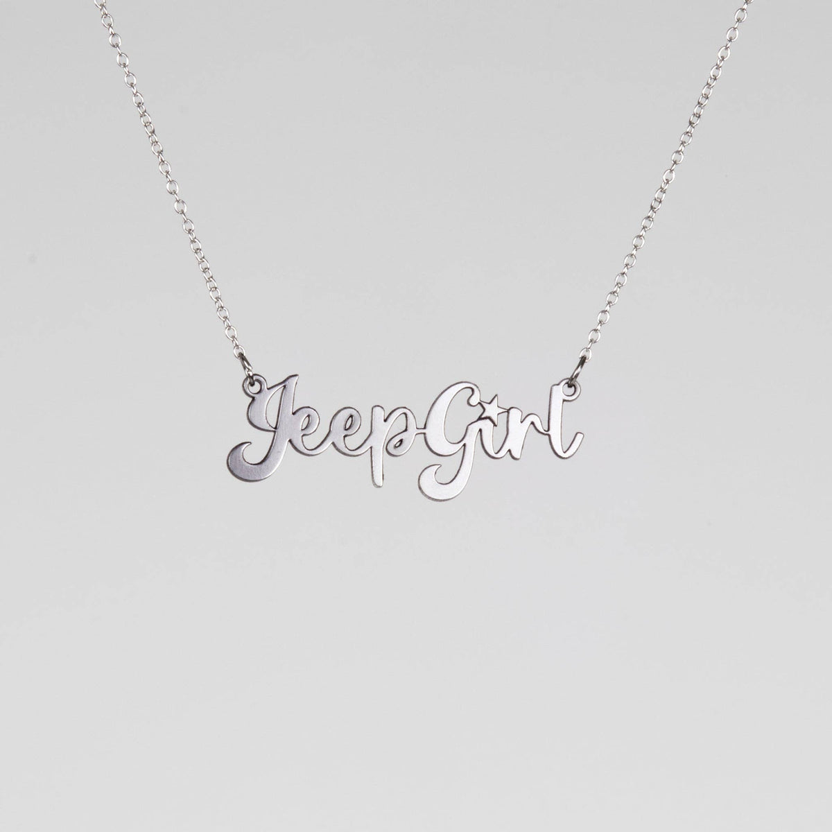 Jeep Girl Stainless Steel Necklace
