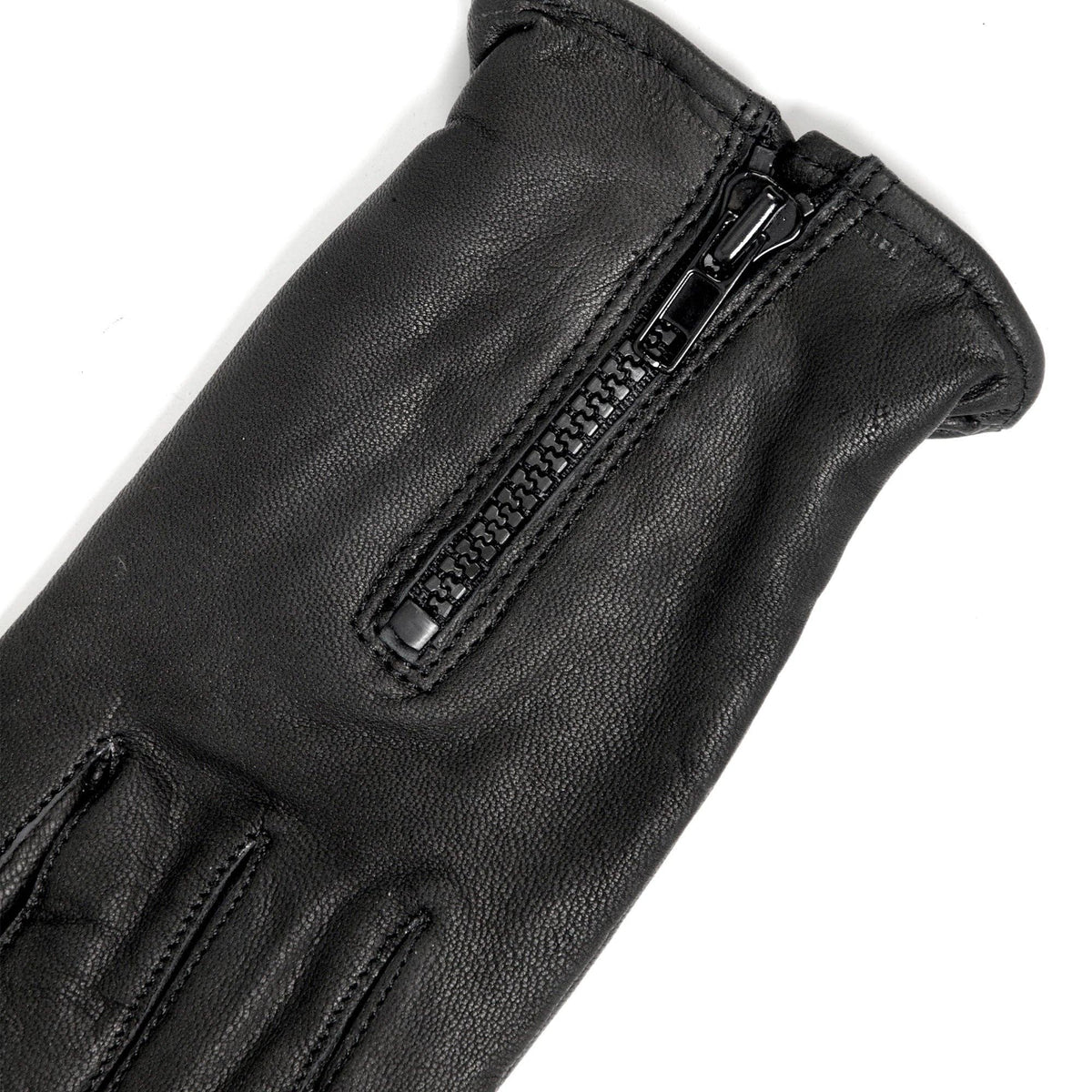 Hot Leathers GVM1008 Fleece Lined Leather Glove: BLK / XL