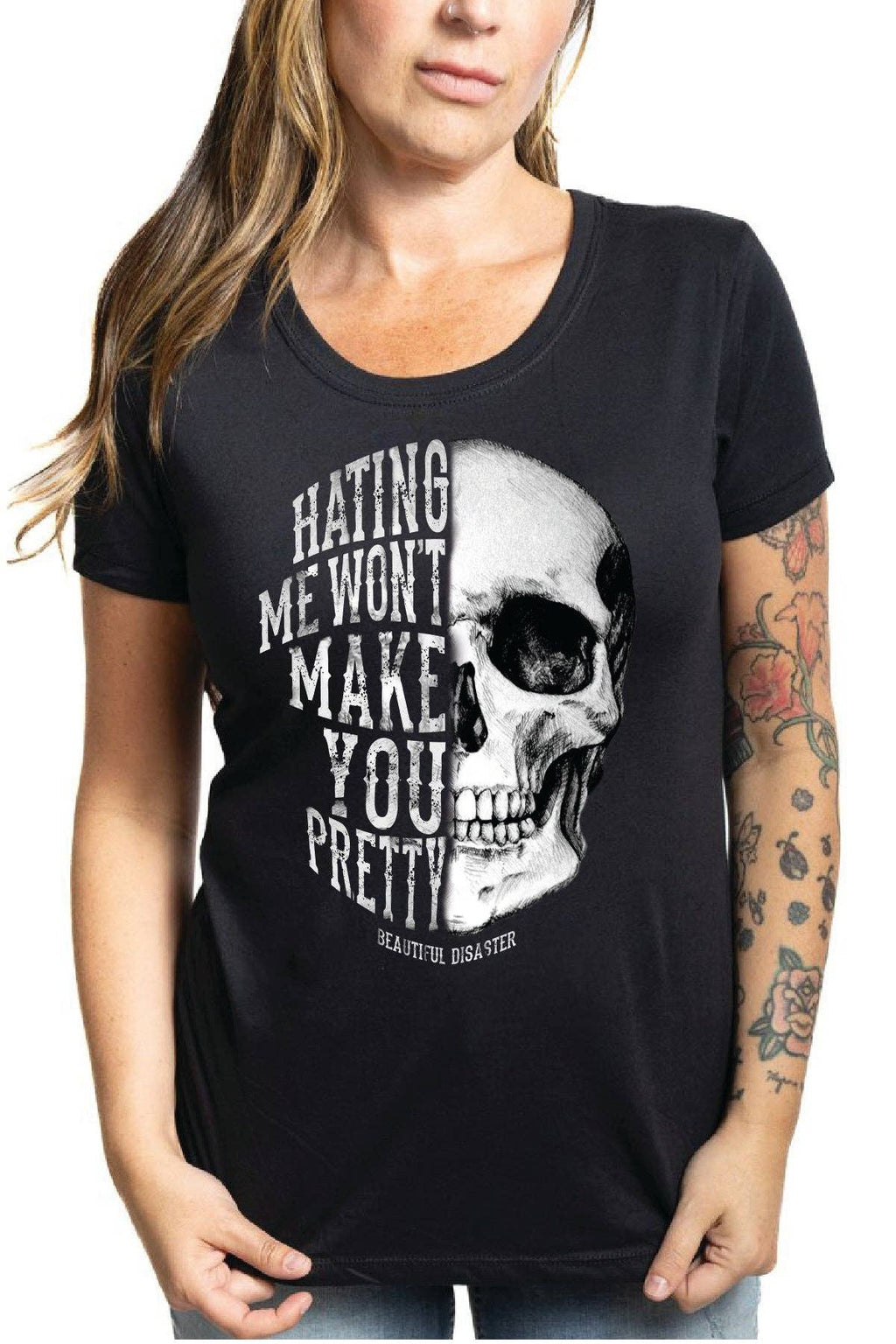 Beautiful Disaster: Hating Me Scoop Tee