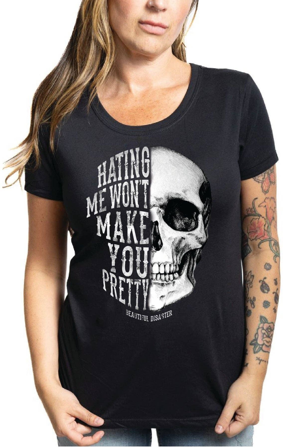 Beautiful Disaster: Hating Me Scoop Tee