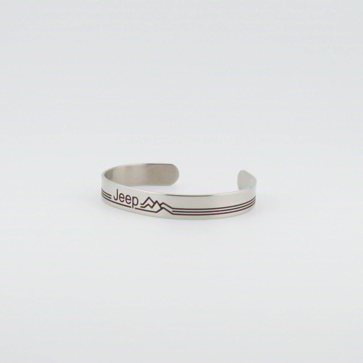 Jeep Retro Mountains Stainless Steel Bracelet
