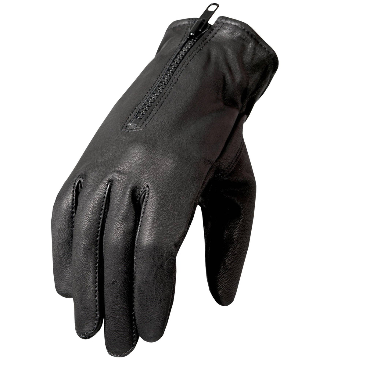 Hot Leathers GVM1008 Fleece Lined Leather Glove: BLK / M