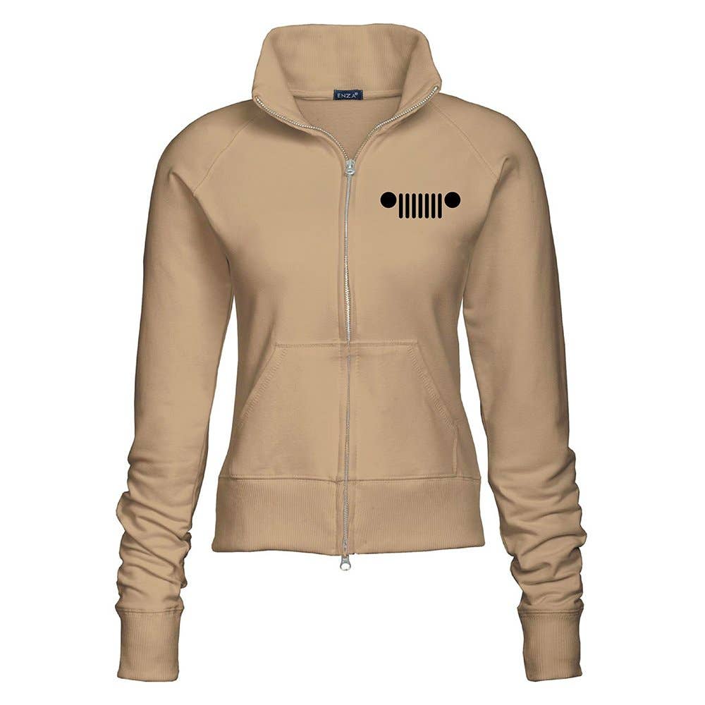 Ladies Jeep® Adventure Is Everywhere Fleece Jacket -  Khaki