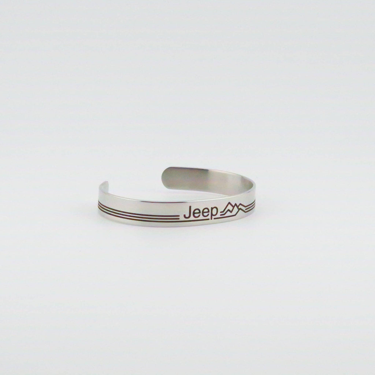 Jeep Retro Mountains Stainless Steel Bracelet