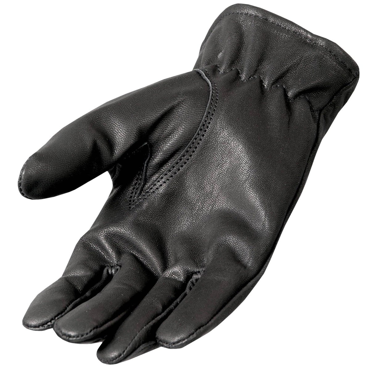 Hot Leathers GVM1008 Fleece Lined Leather Glove: BLK / M