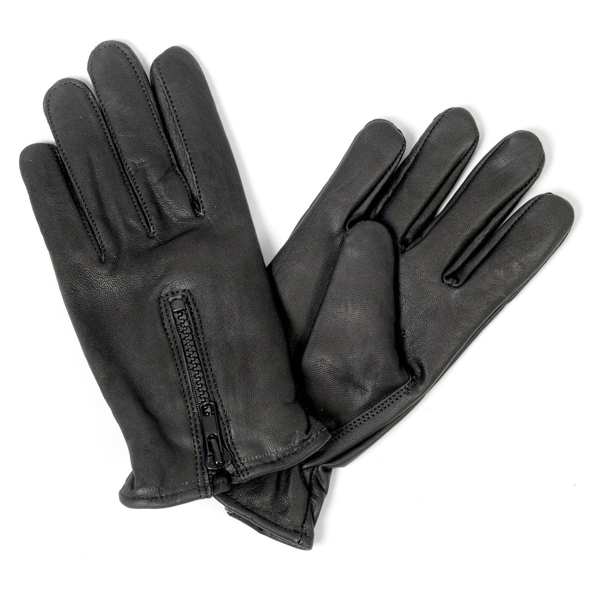 Hot Leathers GVM1008 Fleece Lined Leather Glove: BLK / M