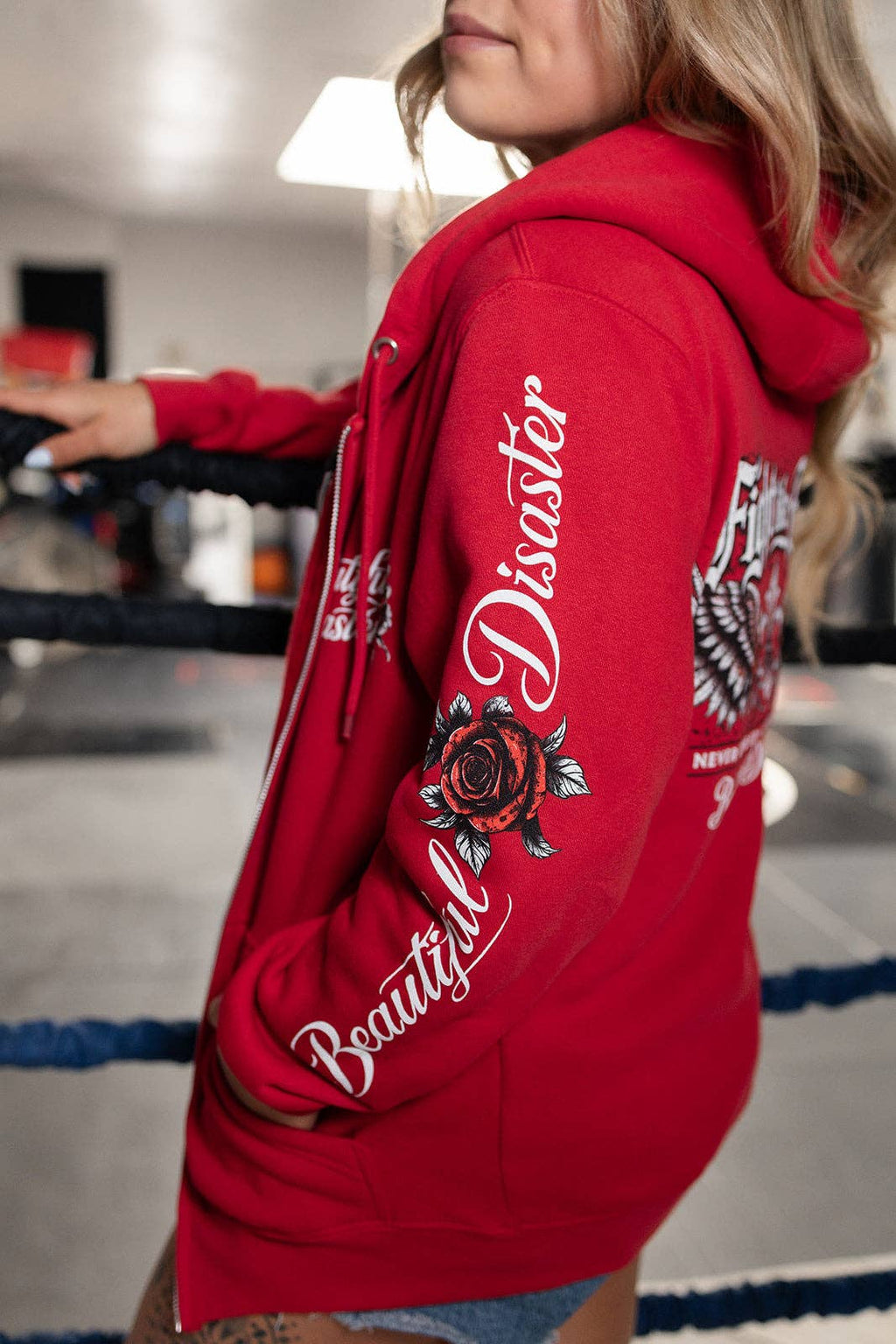 Beautiful Disaster: Fight Like Hell Zip Hoodie