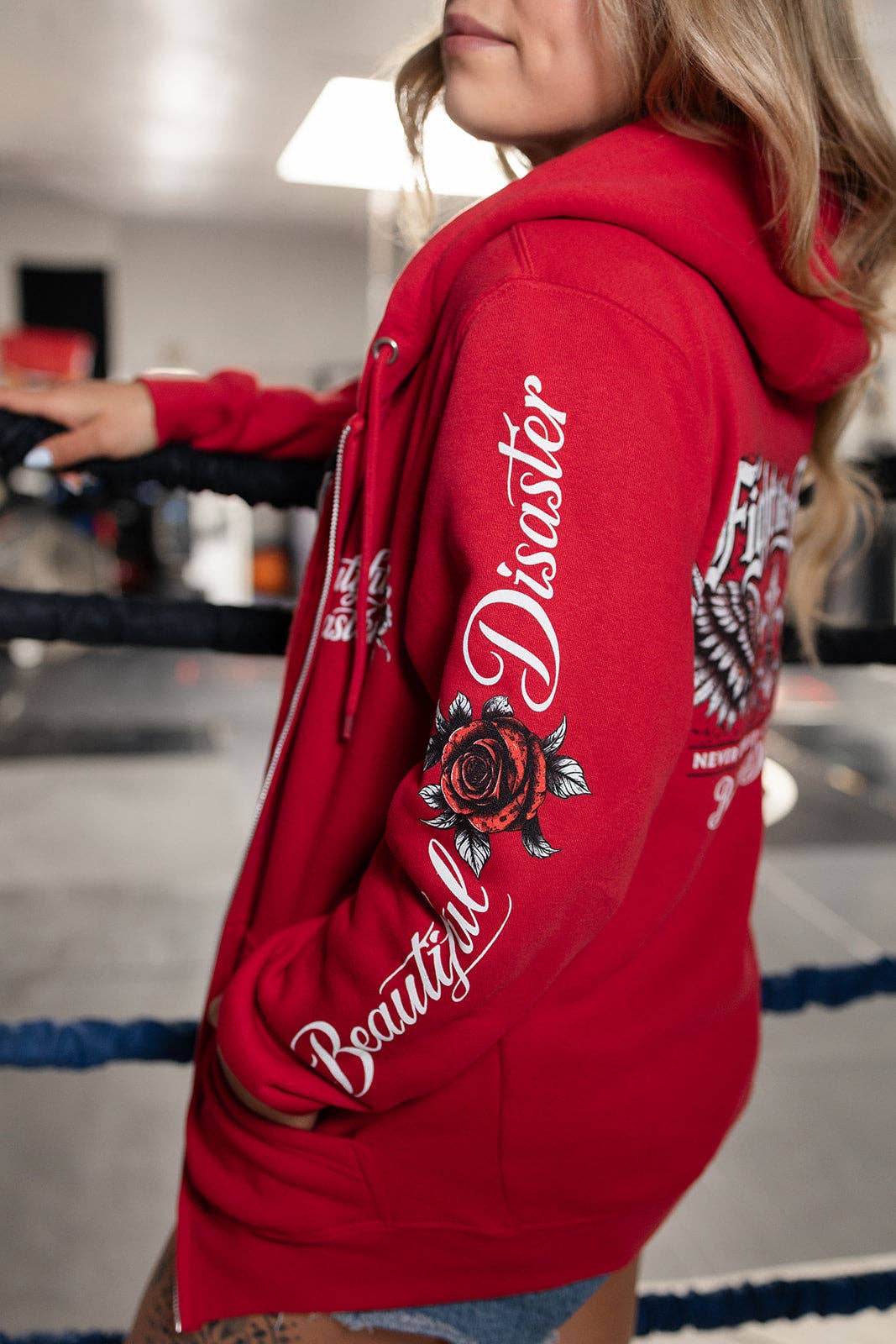 Beautiful Disaster: Fight Like Hell Zip Hoodie