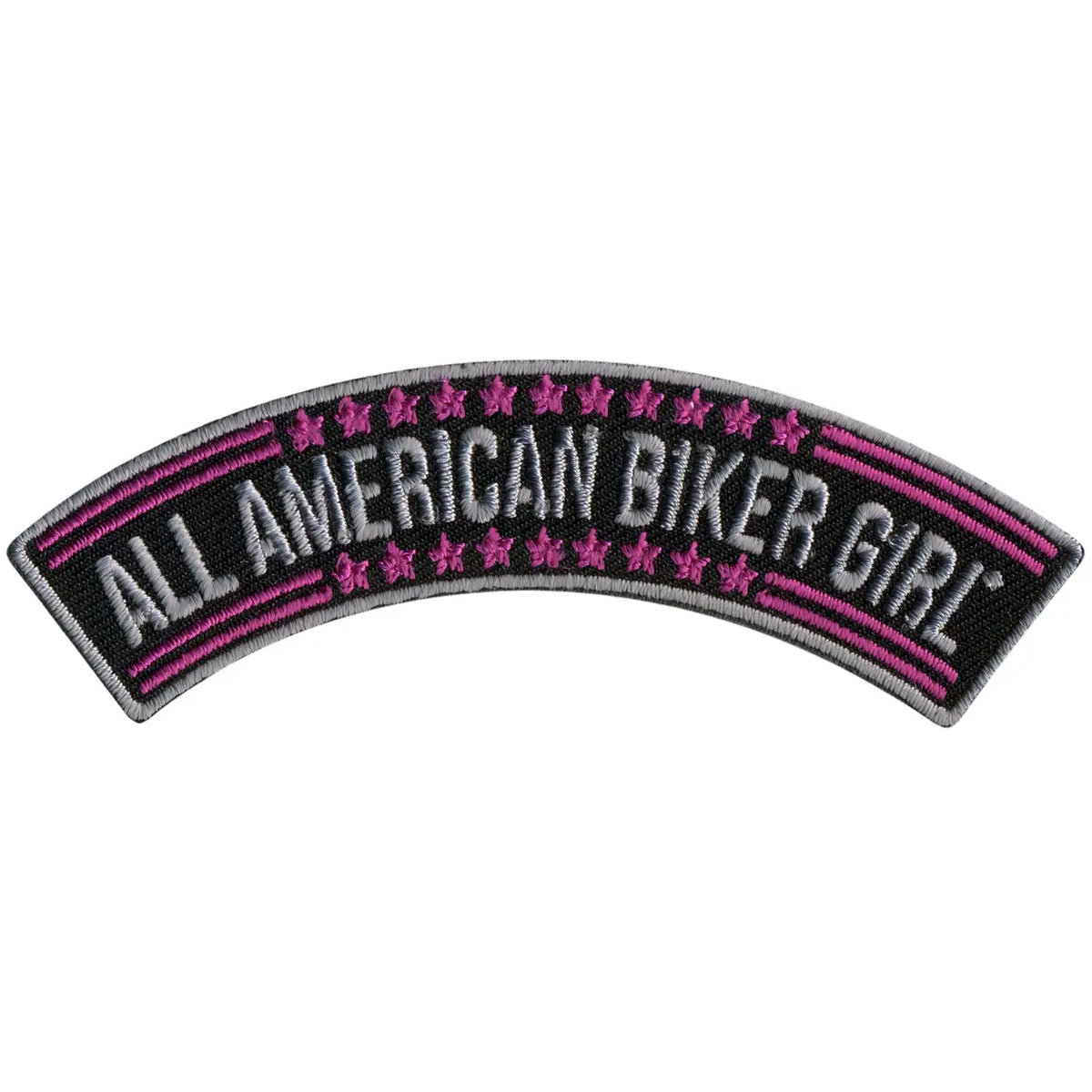 Hot Leathers All American Biker Girl Top Rocker Patch