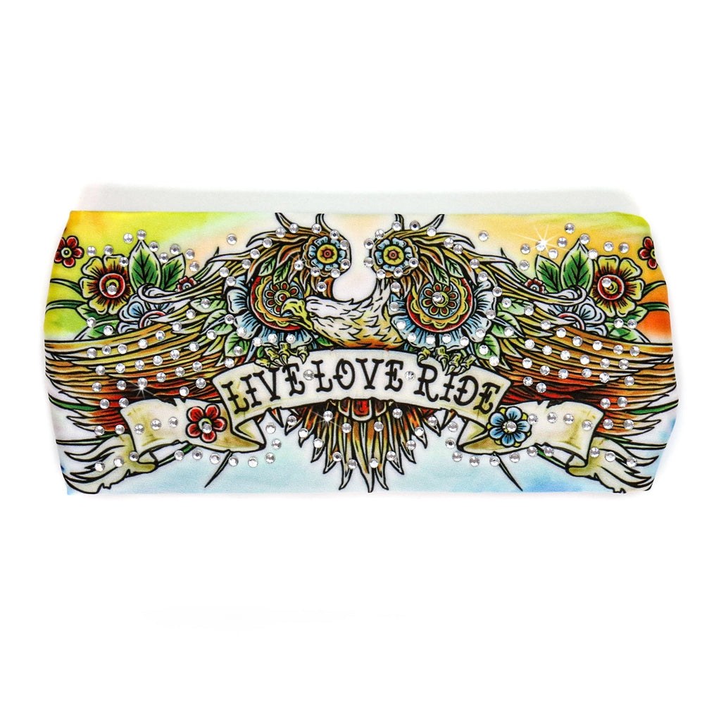 Hot Leathers Tattoo Eagle Rhinestone Headband