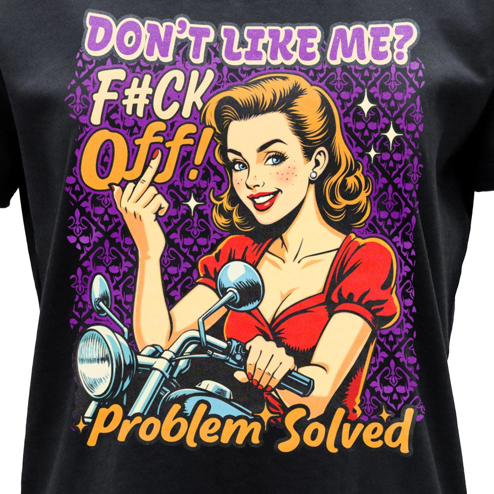Hot Leathers Problem Solved Ladies T-Shirt