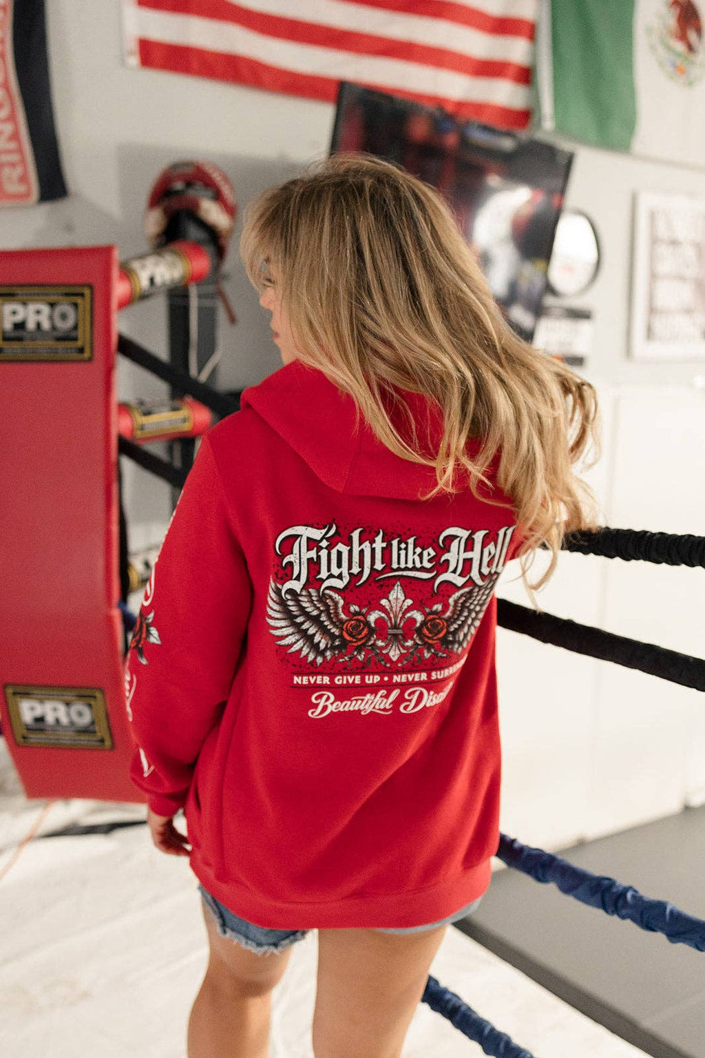 Beautiful Disaster: Fight Like Hell Zip Hoodie