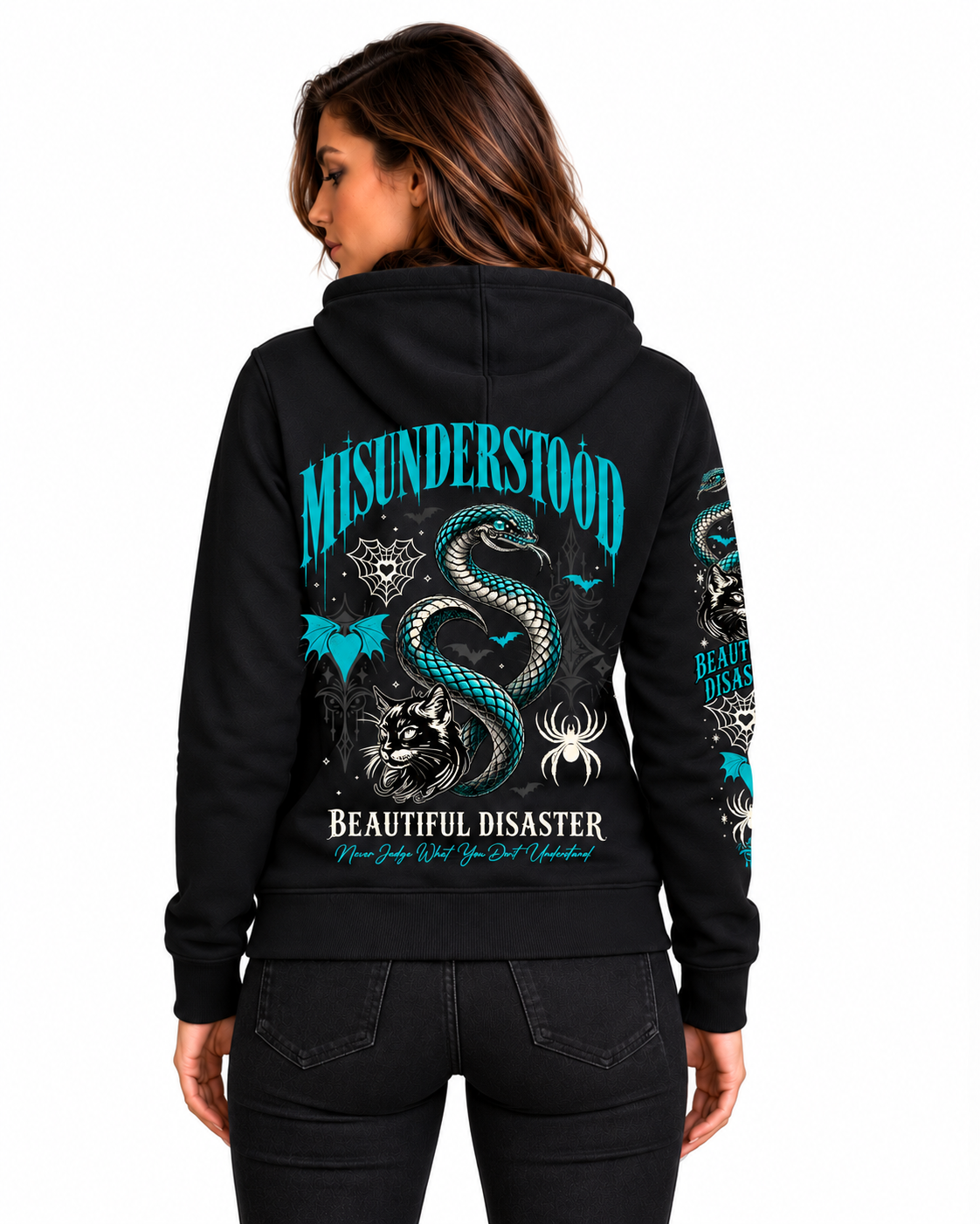 Beautiful Disaster: Misunderstood Zip Hoodie