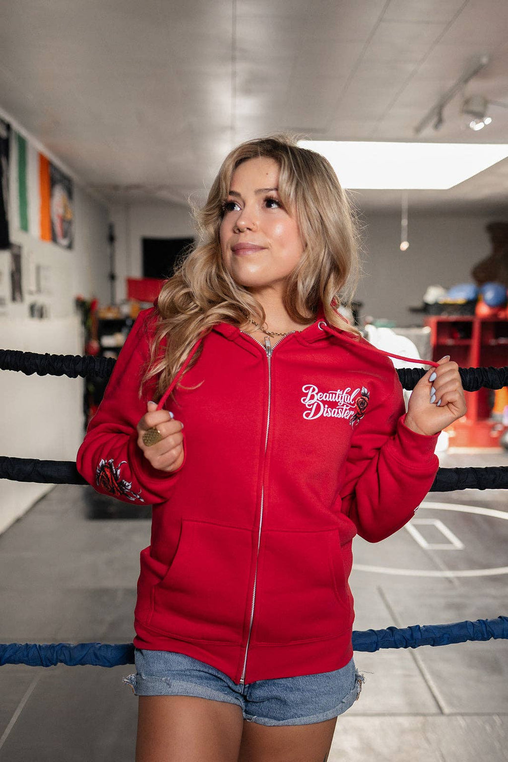 Beautiful Disaster: Fight Like Hell Zip Hoodie