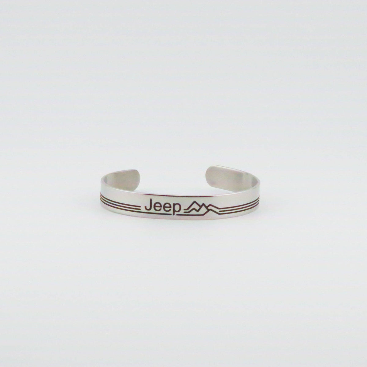 Jeep Retro Mountains Stainless Steel Bracelet