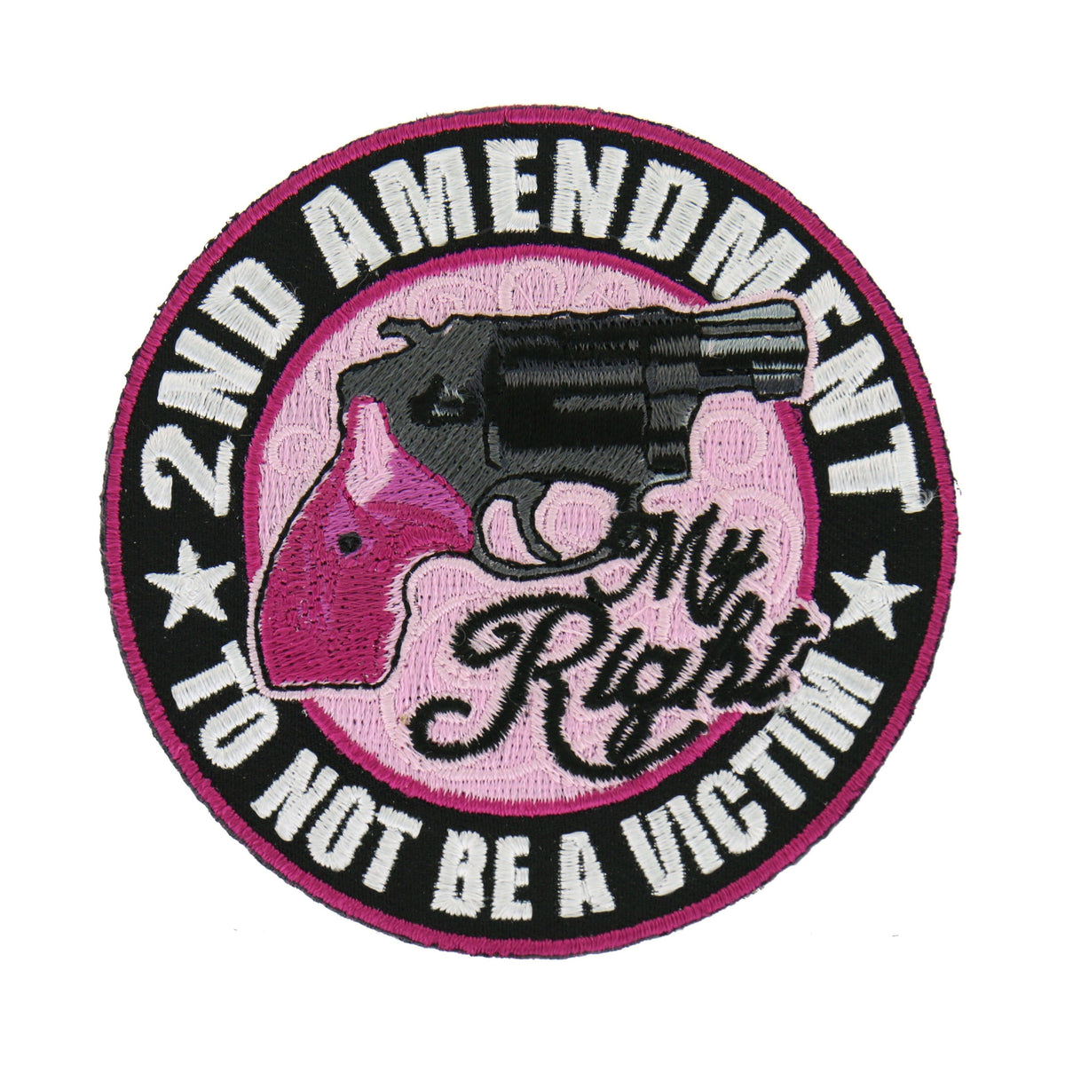 Hot Leathers PPA7050 Ladies 2nd Amendment 3.5" x3.5" Patch: MULTI / 3.5W3.5H