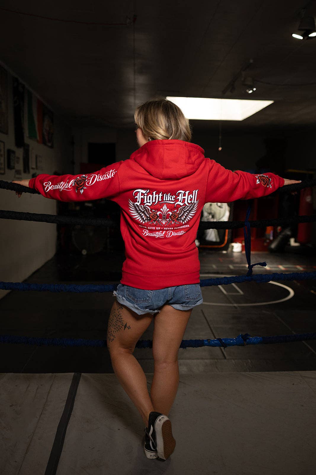 Beautiful Disaster: Fight Like Hell Zip Hoodie